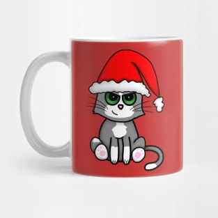 Christmas Kitty (Small Print) Mug
